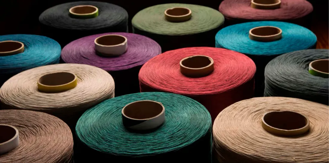 Cones de fio de nylon tingidos para tapetes Bellouchi